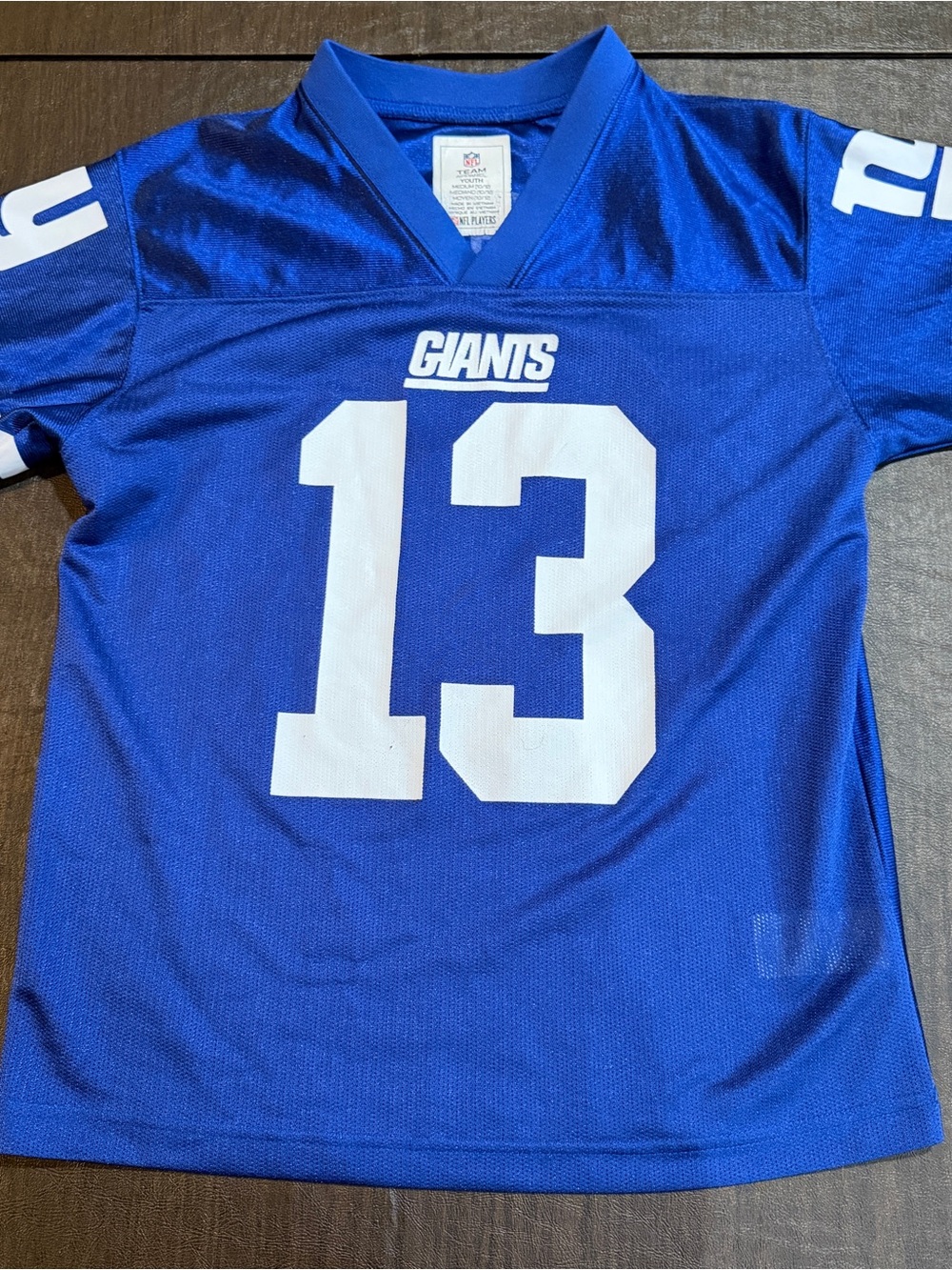 New York Giants NFL Youth Football Jersey. #13 Beckham Jr. Youth Sz M (10-12)